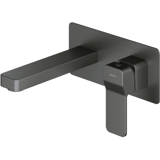 OMNIRES Bateria umywalkowa podtynkowa SLIDE grafit szczotkowany SL7715GR