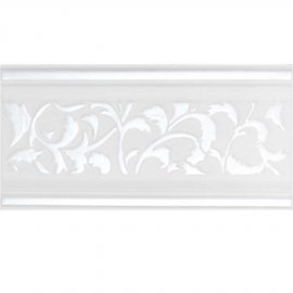 Płytka ścienna Seramiksan VICTORIAN WHITE LUSTER LISTELLO mat 15x30 gat. I