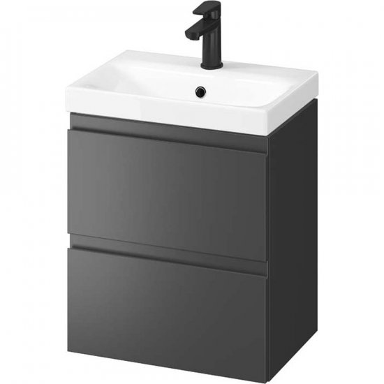 CERSANIT Szafka z umywalką SET B888 MODUO SLIM 50 antracytowa S801-478