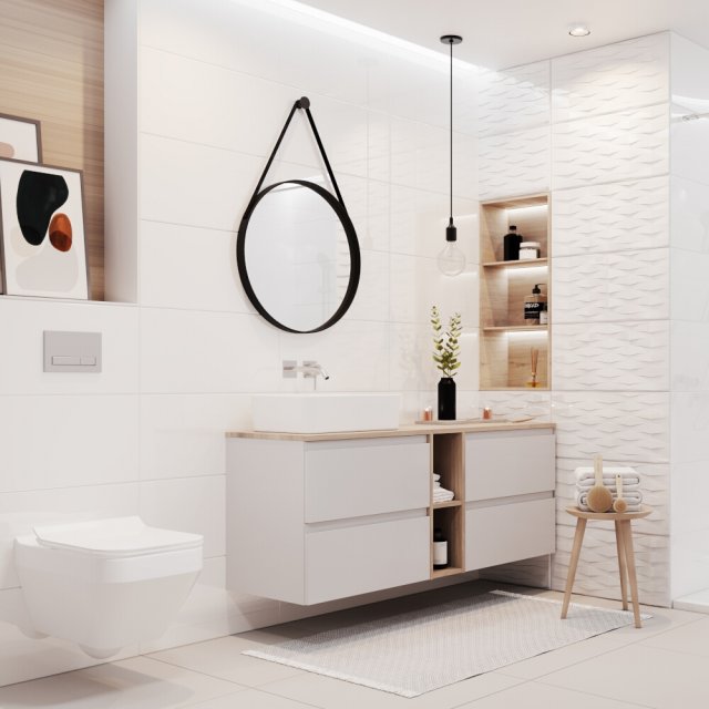 Płytka ścienna BLANKA white glossy 29x59 #061 gat. II