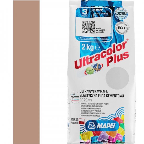 Fuga elastyczna MAPEI ULTRACOLOR PLUS 141 2 kg