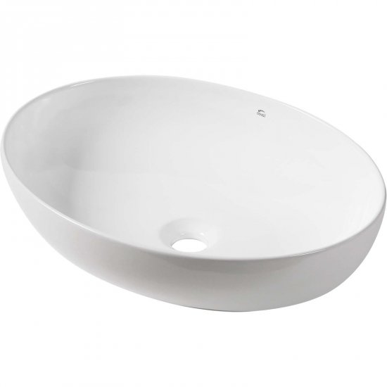 LAVEO Umywalna nablatowa DESNA 52 ceramiczna biała VUD 6251