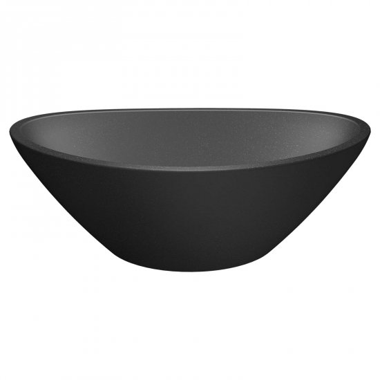 LAVEO Umywalka nablatowa VELA 34 granitowa czarna VGV1710T