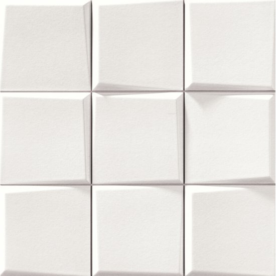 Gres szkliwiony hiszpański Realonda PATTERN BLANCO do fugowania 33x33 gat. I