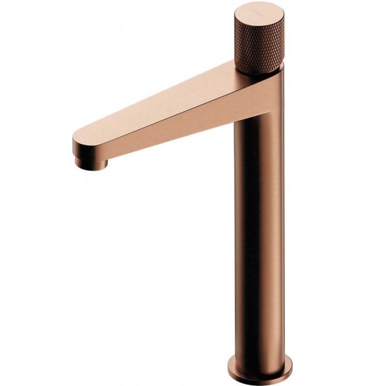 OMNIRES Bateria umywalkowa CONTOUR wysoka miedź szczotkowana CT8012CPB