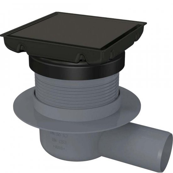 DEANTE Odpływ punktowy odwracalny 13 cm nero KOS_N01D