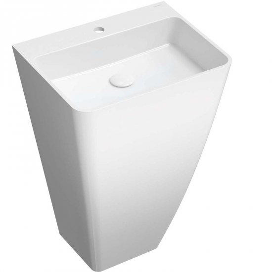 OMNIRES Umywalka wolnostojąca PARMA M+ 55x43 cm biały połysk PARMAUWBP