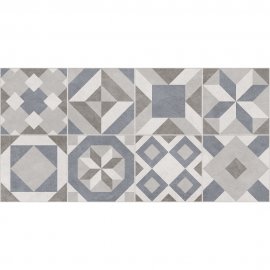 Płytka ścienna ROCKLAND light grey patchwork mat 29,8x59,8 gat. I