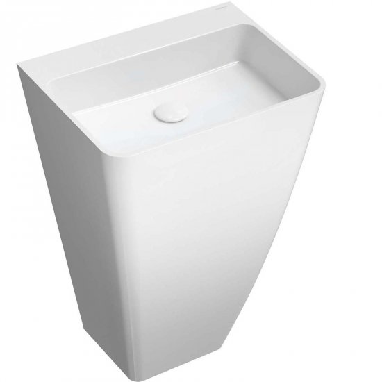 OMNIRES Umywalka wolnostojąca PARMA M+ 55x43 cm biały połysk PARMAUWBOBP