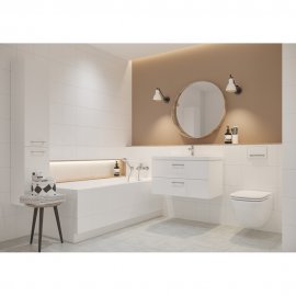 Płytka ścienna TANIA 13 white glossy 25x40 gat. I