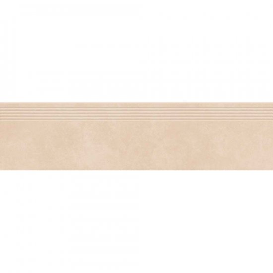 Gres szkliwiony stopnica ARES warm beige mat 29,8x119,8 gat. I
