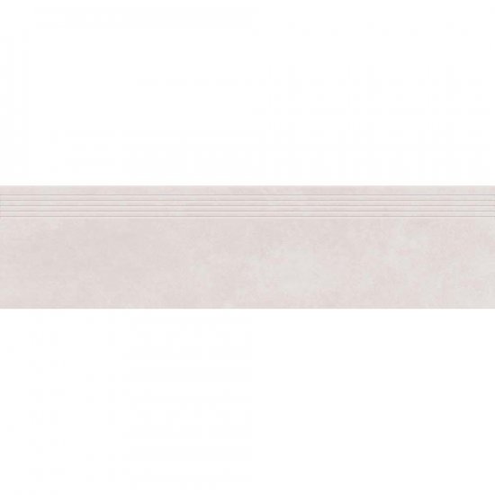 Gres szkliwiony stopnica ARES white mat 29,8x119,8 gat. I