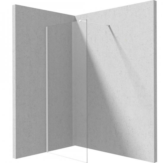 DEANTE Ścianka prysznicowa PRIZMA walk-in 120x195 bianco KTJ_A32P