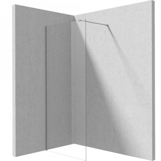 DEANTE Ścianka prysznicowa PRIZMA walk-in 70x195 stal szczotkowana KTJ_F37P