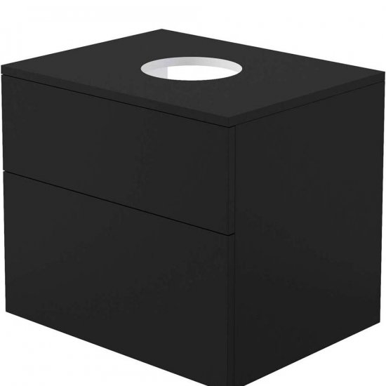 DEANTE Szafka podumywalkowa PRIZMA z blatem 60 nero SDI_NB61