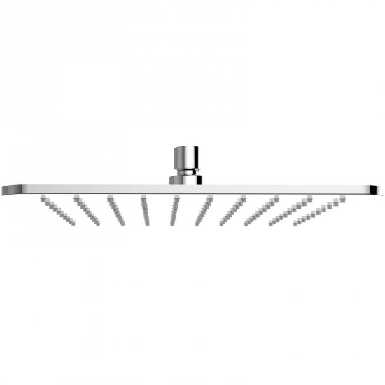OMNIRES Głowica prysznicowa SLIMLINE 25x25 cm chrom/biały połysk WG225-OCRB