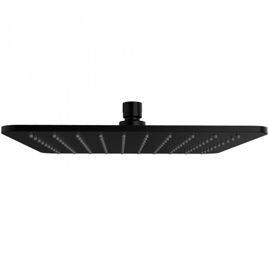 OMNIRES Głowica prysznicowa SLIMLINE 25x25 cm czarny mat WG225-OBL