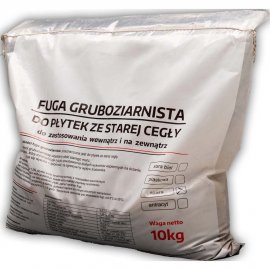 Fuga do płytek z cegły szara 10 kg