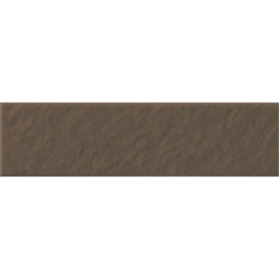 Klinkier elewacyjny SIMPLE BROWN structure mat 6,5x24,5 gat. I