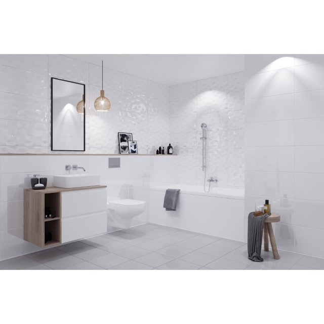Płytka ścienna PEROUSO HONEY white structure satin 29,7x60 gat. I