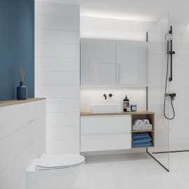 Płytka ścienna WOOL white glossy 20x60 #011 gat. II