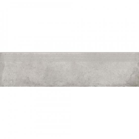 Gres szkliwiony stopnica DIVERSO light grey mat 8mm 29,8x119,8 gat. I