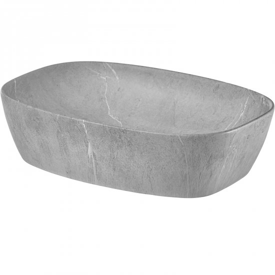 COMAD Umywalka nablatowa ANNA 50 z ceramicznym korkiem SET-ANNA MH T201M-H1-3