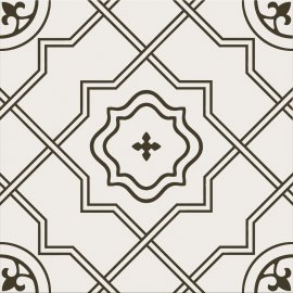 Gres szkliwiony LOVELY PATCHWORK MAESTRO white-black mat 29,8x29,8 gat. I