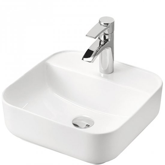 COMAD Umywalka nablatowa MAGIC 40 z korkiem click-clack chrom SET-MAGIC 40 DP T201L-3