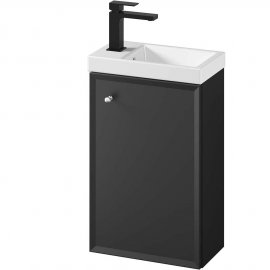 CERSANIT Szafka z umywalką MILOS 40 czarny mat S801-569