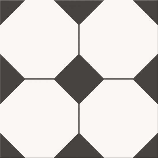 Gres szkliwiony PATCHWORK B&W multicolour mat 29,8x29,8 gat. II