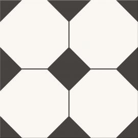Gres szkliwiony PATCHWORK B&W multicolour mat 29,8x29,8 gat. II