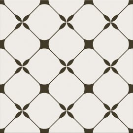 Gres szkliwiony LOVELY PATCHWORK SENTIMA white-black mat 29,8x29,8 #295 gat. II