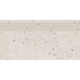 Gres szkliwiony stopnica TERRAZZO grey mat 29,8x59,8 gat. I