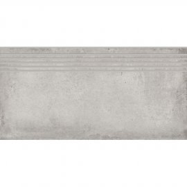 Gres szkliwiony stopnica DIVERSO light grey mat 29,8x59,8 gat. I*