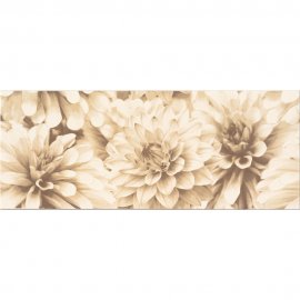 Płytka ścienna inserto BUGI cream flower glossy 20x50 gat. I